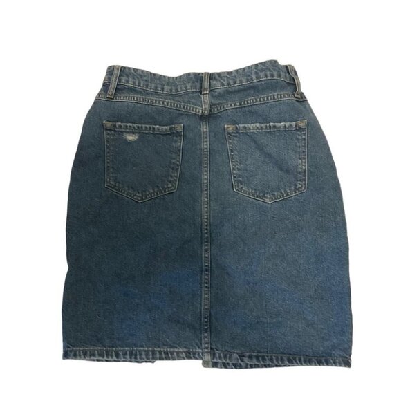 Frank & Oak Distressed Denim Skirt - Picture 2 of 5